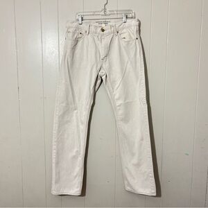 Banana Republic Vintage Straight Jeans Mens  Off White Size 34x32